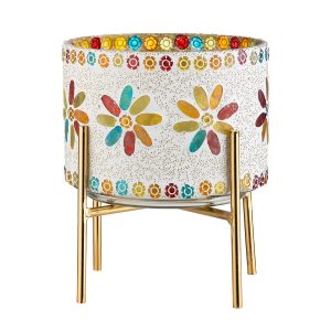 Glas Windlicht “Boho”