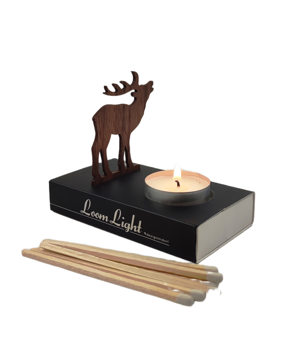 Teelicht Halter Candlelight Hirsch – Bild 2